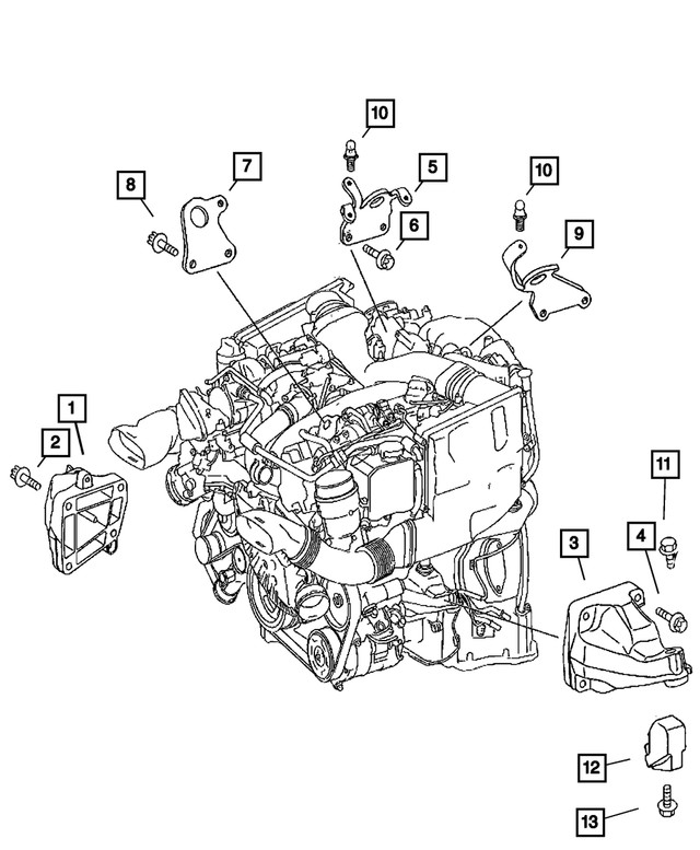 Genuine Mopar Engine Support 68006041aa