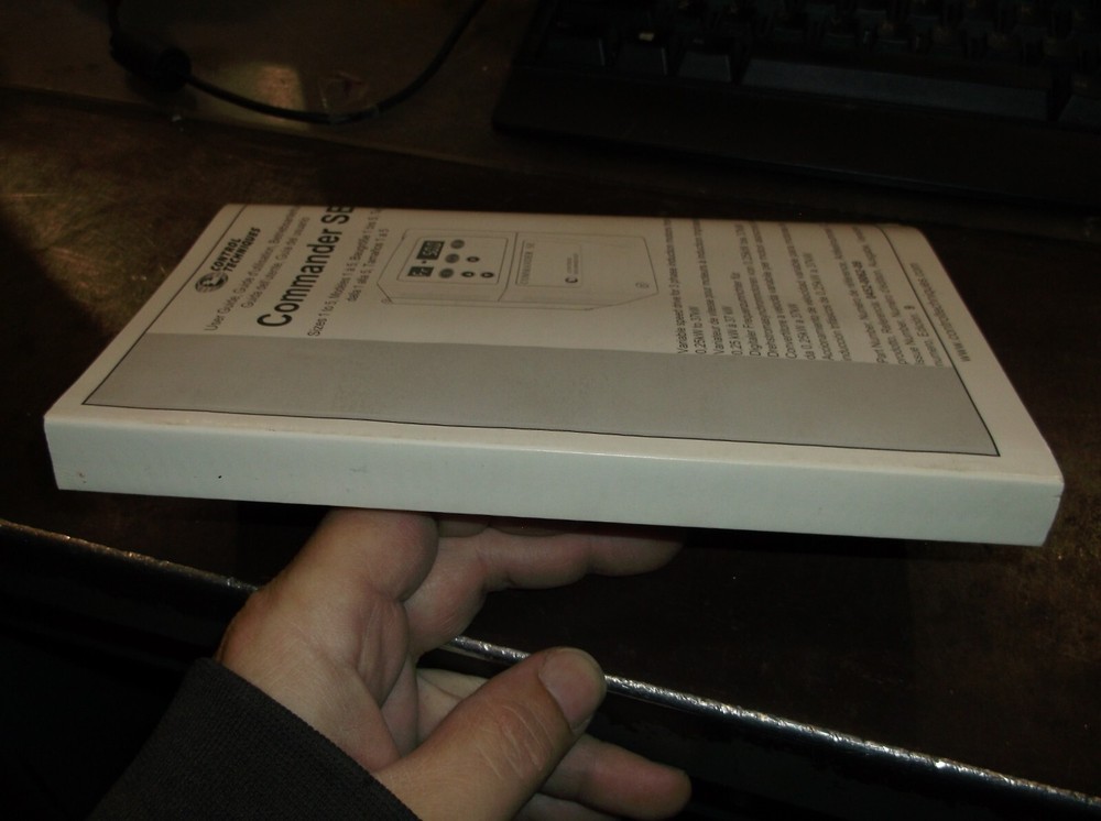 CONTROL TECHNIQUES 0452-0062-09 COMMANDER SE DRIVE USER GUIDE MANUAL (O5)