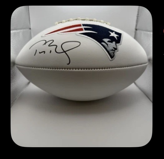 Autographed Tom Brady Signed Football w/COA New England Patriots