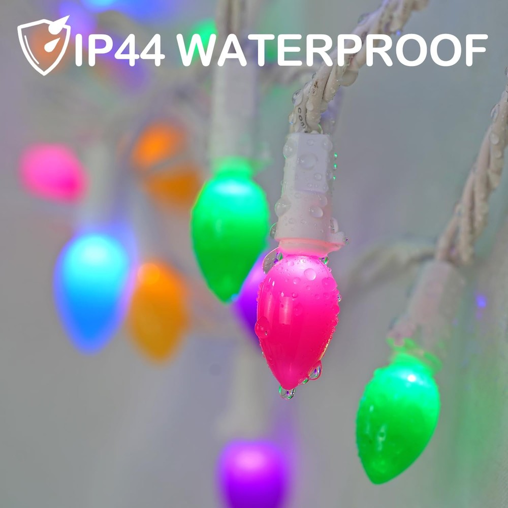 Easter Decorations, Easter Lights String Plug in, 50 LED 17FT Multi Color Chr...