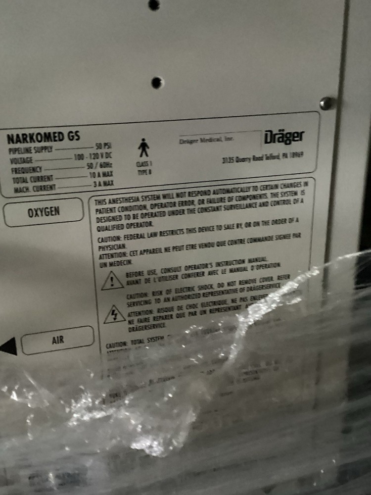 Drager Fabius GS Machine 8604700-12