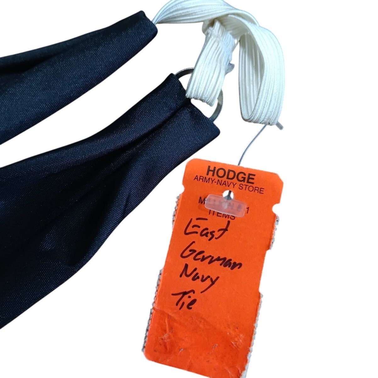 VTG East German Navy Tie – NVA Seaman Uniform Elastic Neckband – 1950s/60s Era