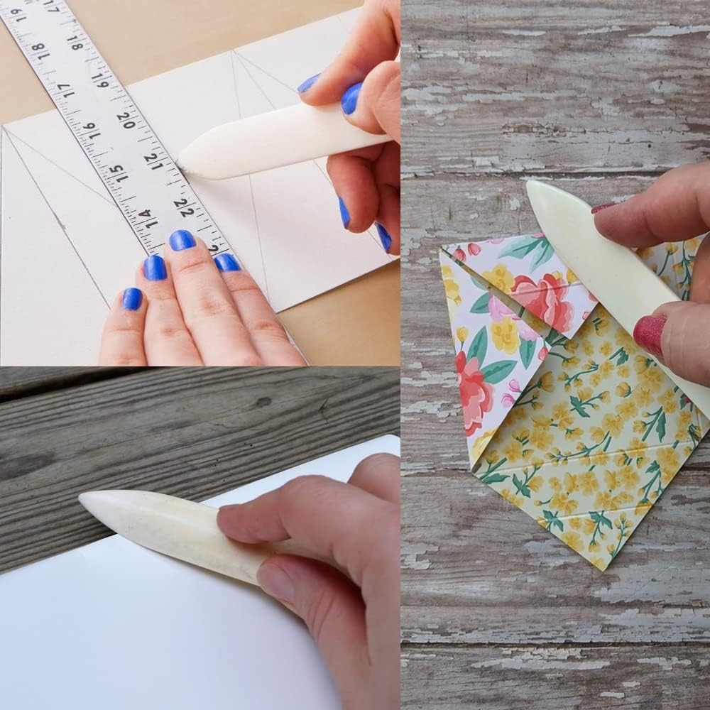 Genuine Bone Folder Tool – Scoring, Creasing, Folding Burnishing for Paper,