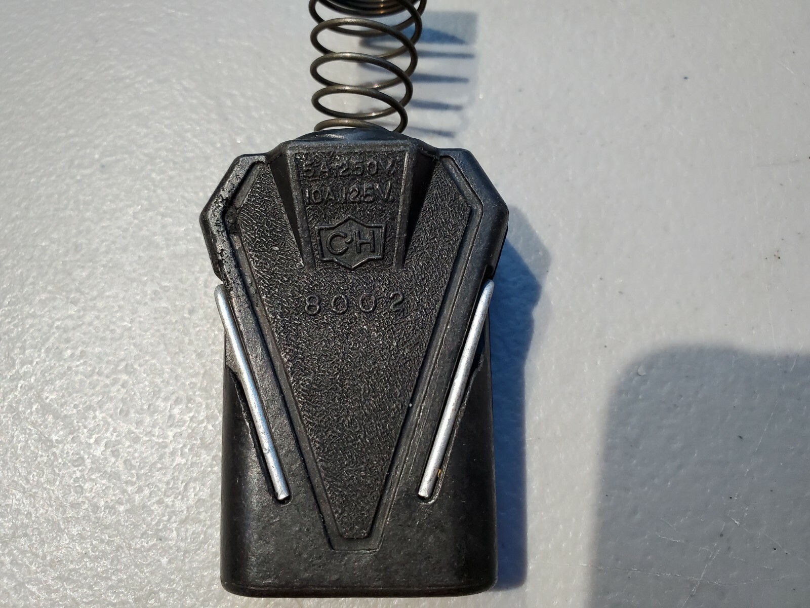 Vintage Small Appliance Cord Plug End 2-Prong Bakelite C-H