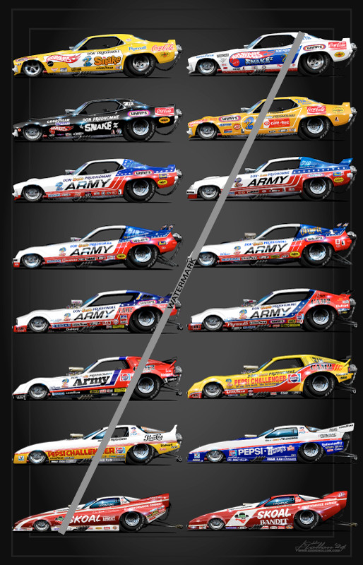 Don Prudhomme "The Snake" Cars Poster, FREE SHIPPING (090)