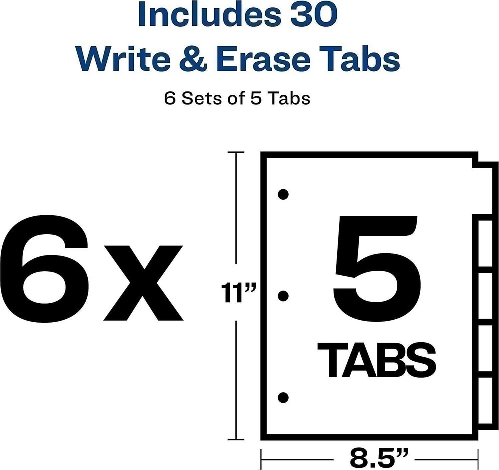 Avery 8-Tab Binder Dividers