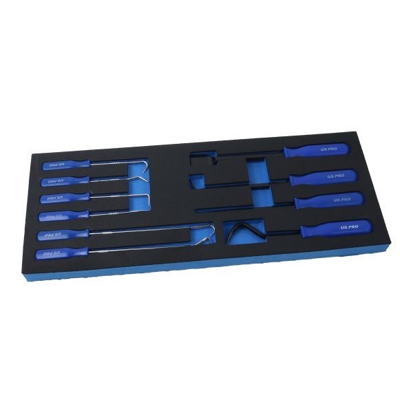US PRO TOOLS 10pc Hook Pick And Scraper Master Set In EVA Foam Tray