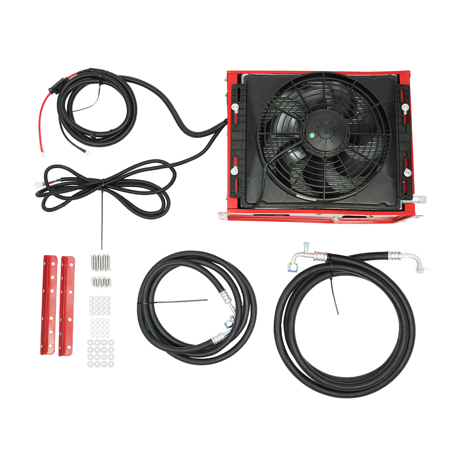 12V 11000 BTU Truck Cab AC Air Conditioner Split Fit Semi Trucks Bus RV Caravan