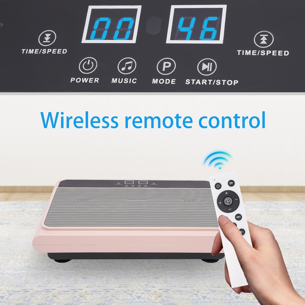 200W Vibration Plate Exercise Machine Whole Body Exercise LCD display Gift 110V