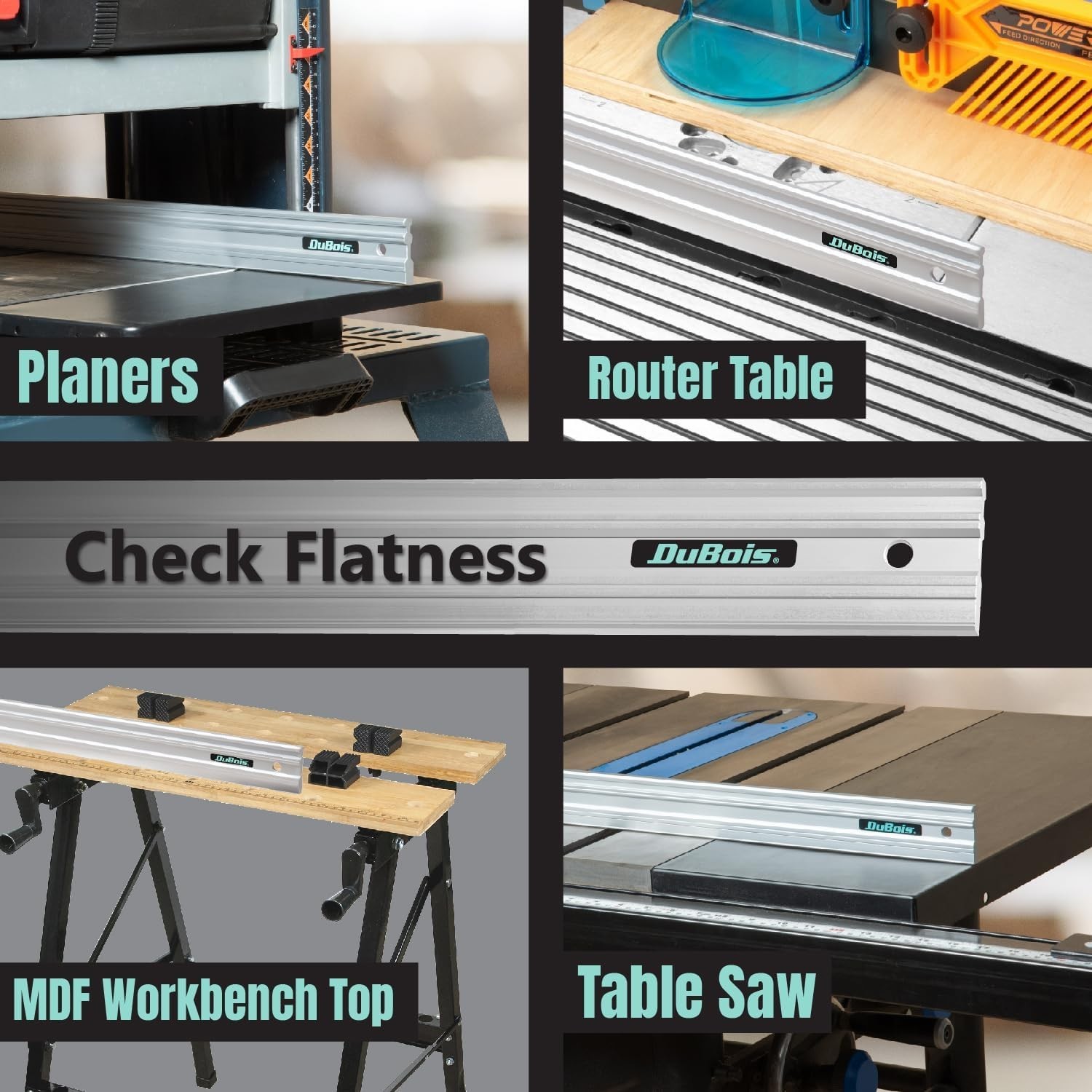 Precision .001'' Aluminum Straight Edge - Ideal for Machinists and Woodworkers