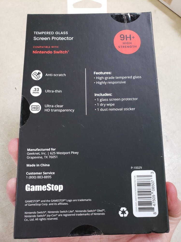 GameStop Tempered Glass for Nintendo Switch