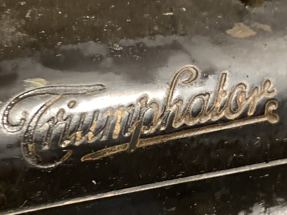 Triumphator Mechanical Calculator – Early Model on Wood Base