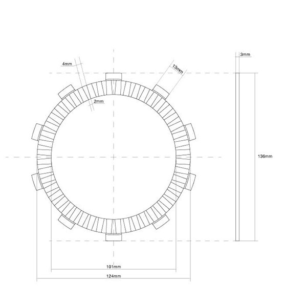 CLUTCH DISC TRIM FCC