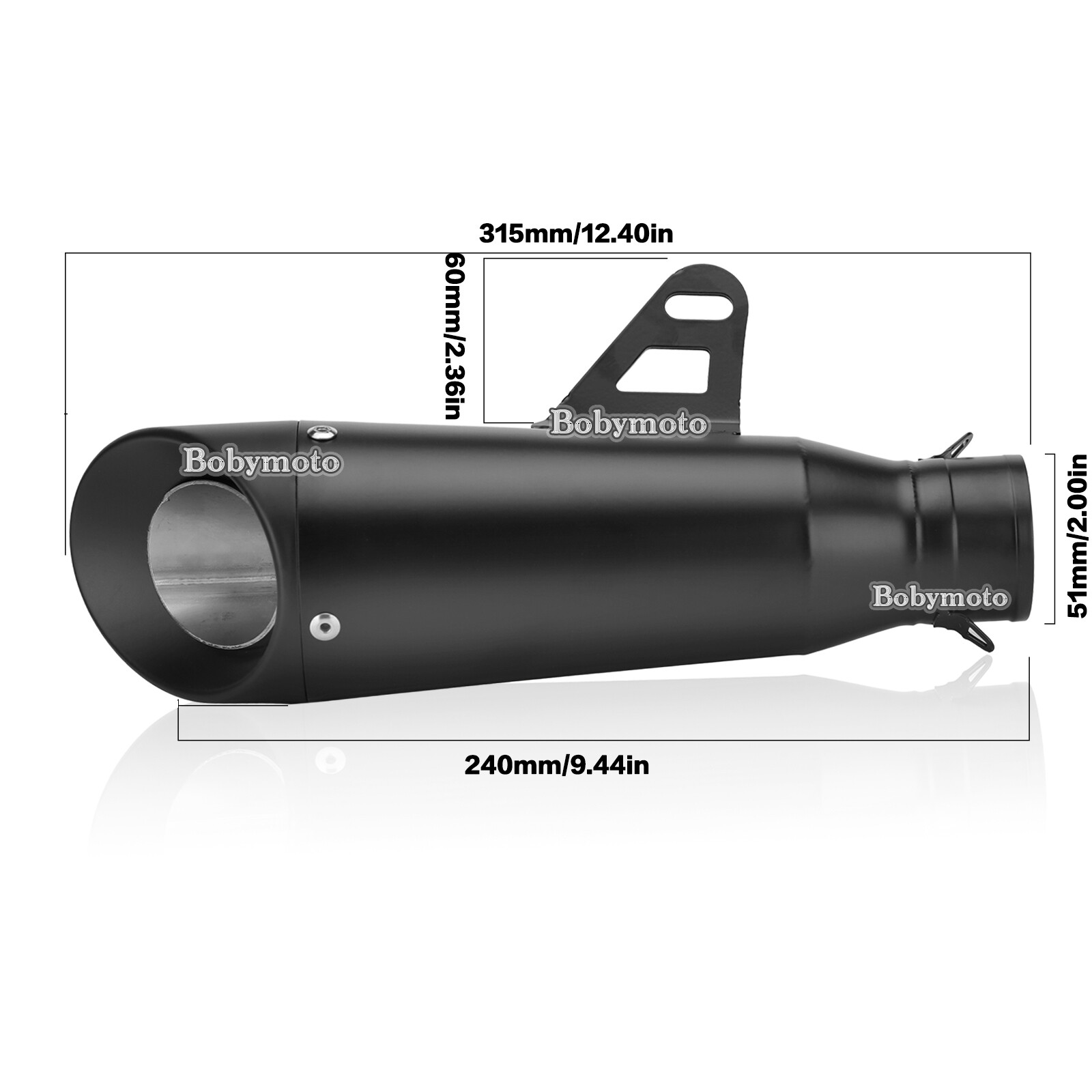 Full System Exhaust Muffler Header Tips Pipe Fits Yamaha MT-07 YZF R7 2014-2025