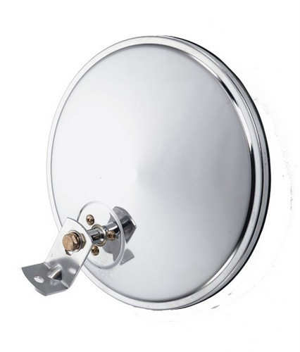 8-1/2" Convex Mirror Offset Stud Mount Chrome