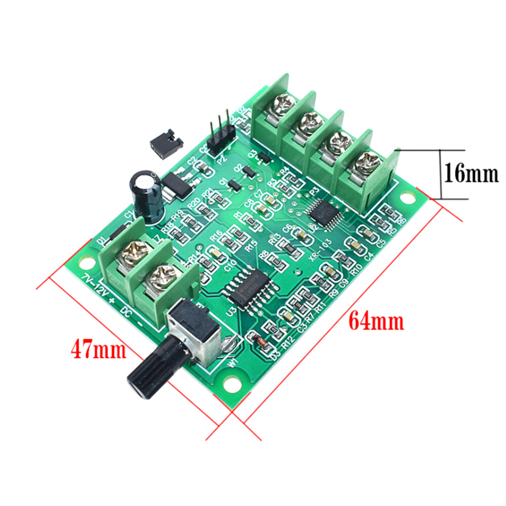 1PCS 5V 12V Brushless DC Motor Driver Controller Board with Current Protection