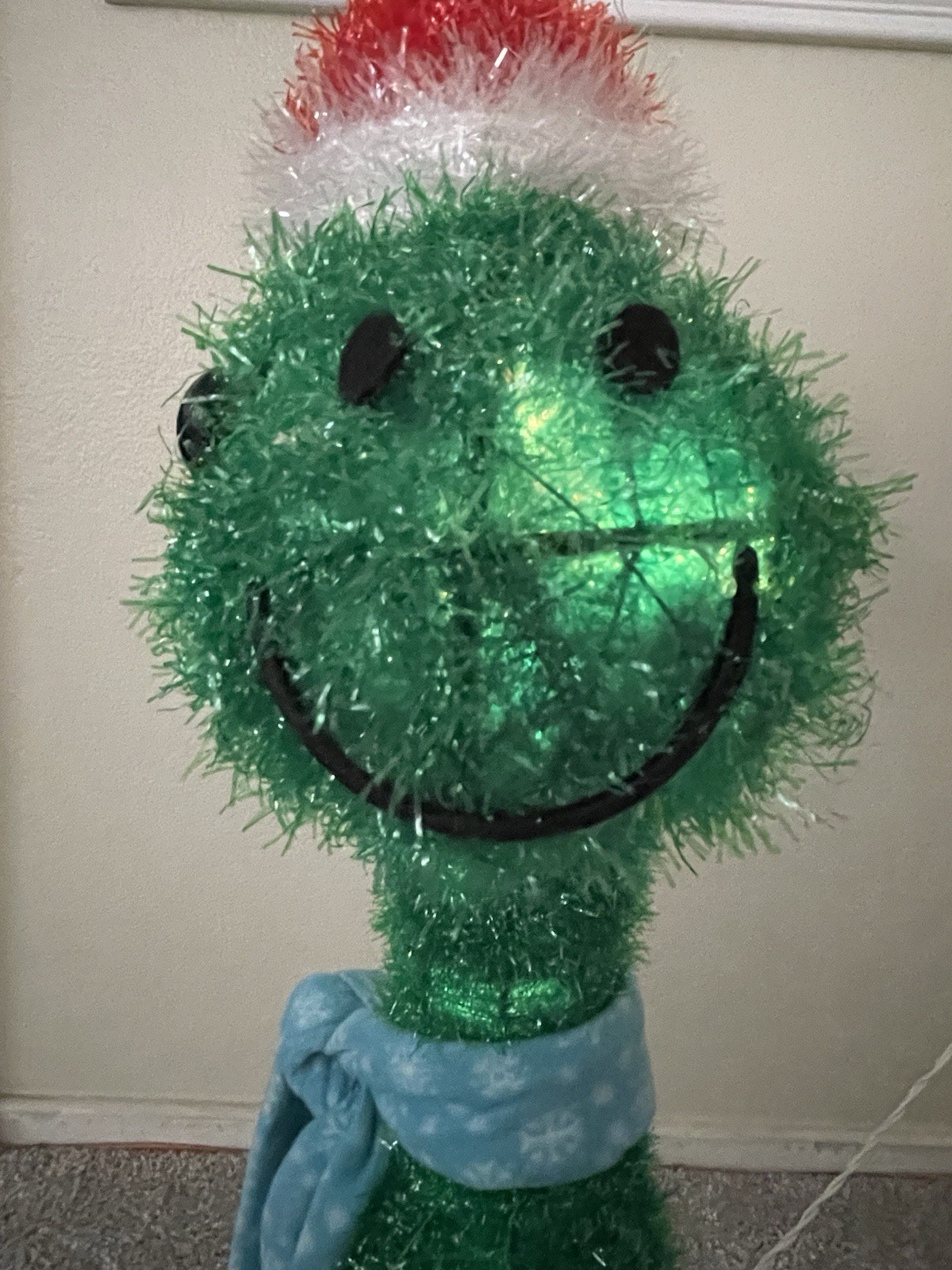 RARE Wondershop From Target Lit Tinsel Christmas Dinosaur WORKS, No Present