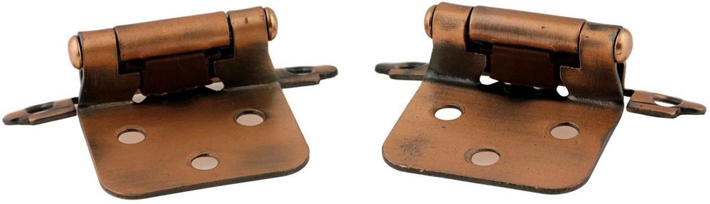 Pair Variable Overlay Self Closing Copper Hinges