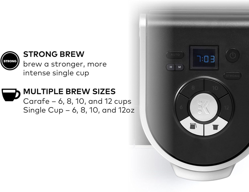 K-Duo Single Serve K-Cup Pod & Carafe Coffee Maker, with Multiple Brew Sizes,...