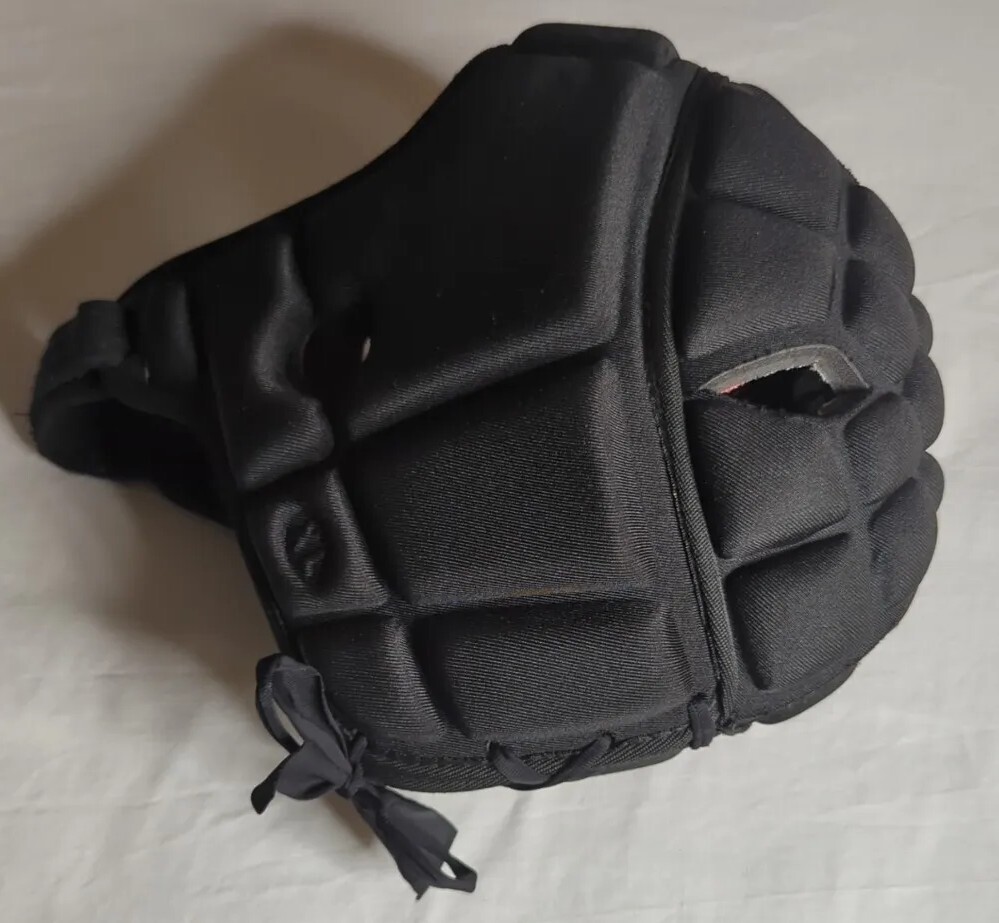 D4 Game Breaker Padded Head Protection Solid Black Size XL