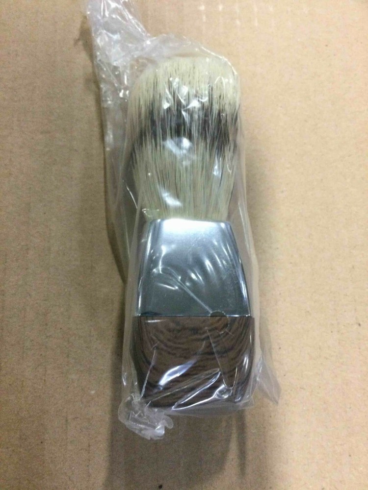 Microtouch Woodgrain And Chrome Shave Brush