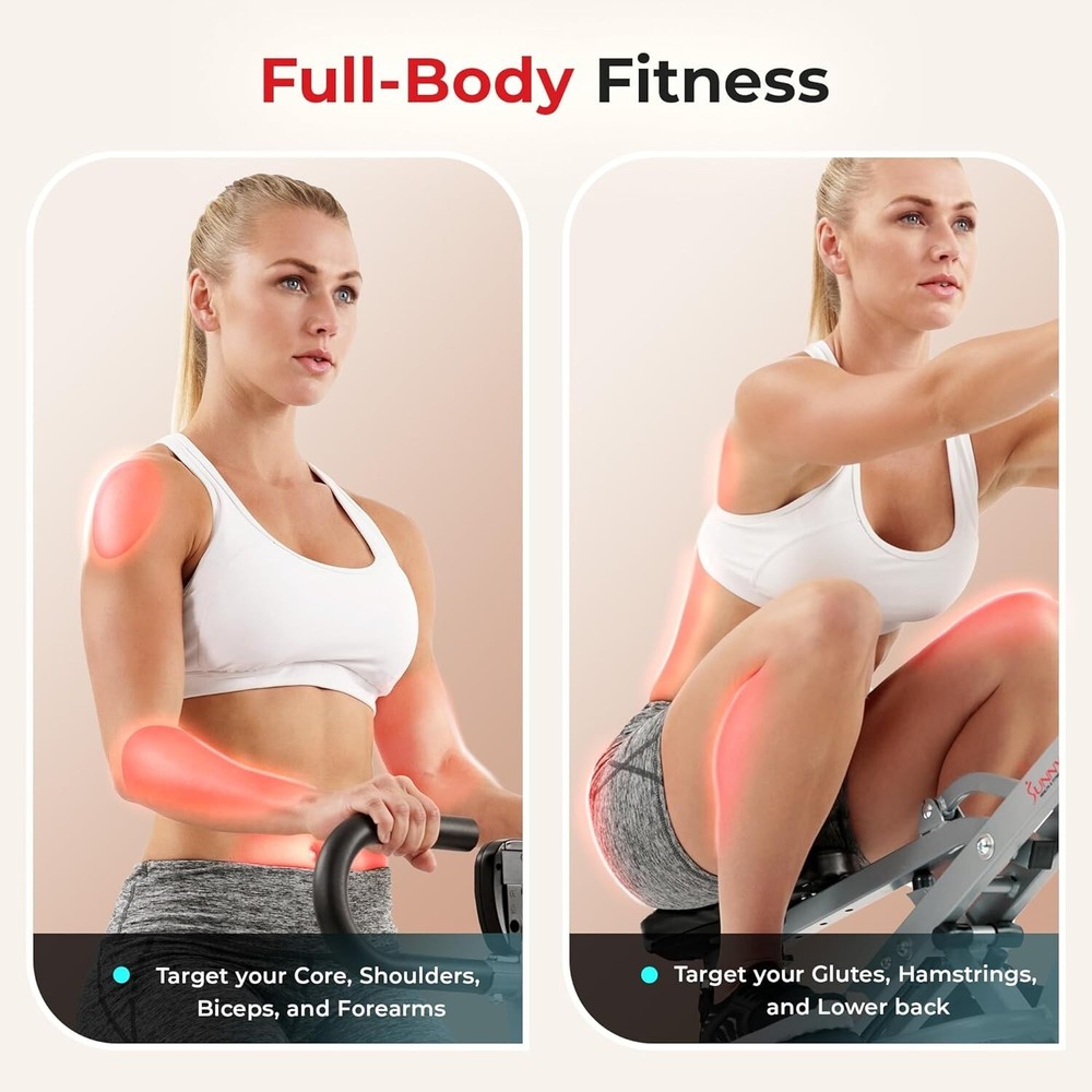 LCD Display Foldable Squat Trainer with Adjustable Bands - Home Fitness Solution