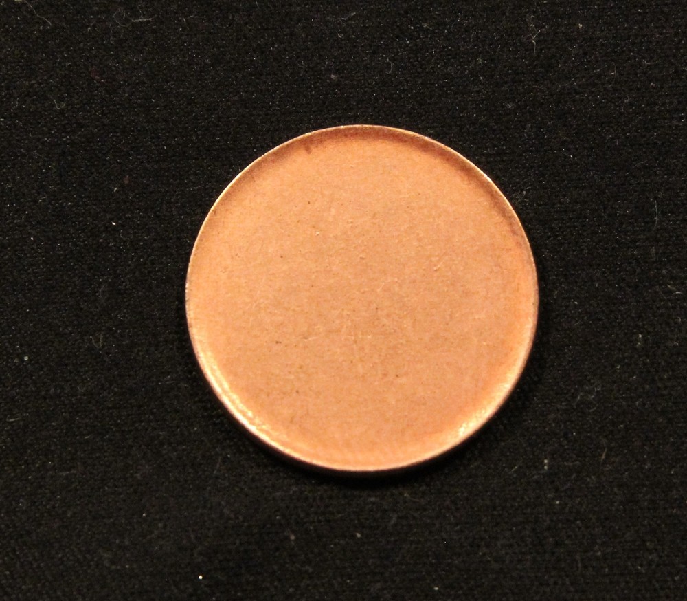 1997-2012 One (1) Canada ERROR Coin Blank Planchet Penny Cent 2.25 grams Unc Red