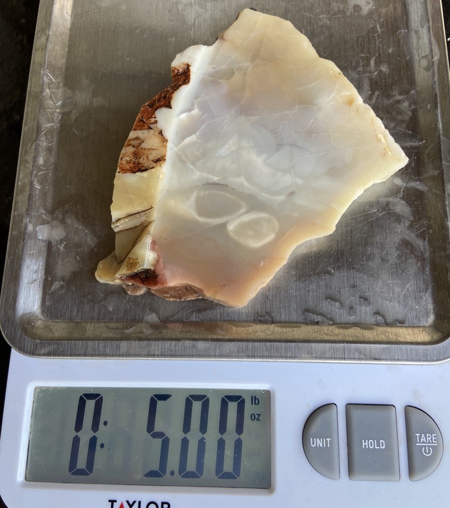 Milky Chalcedony Slab 5 Oz