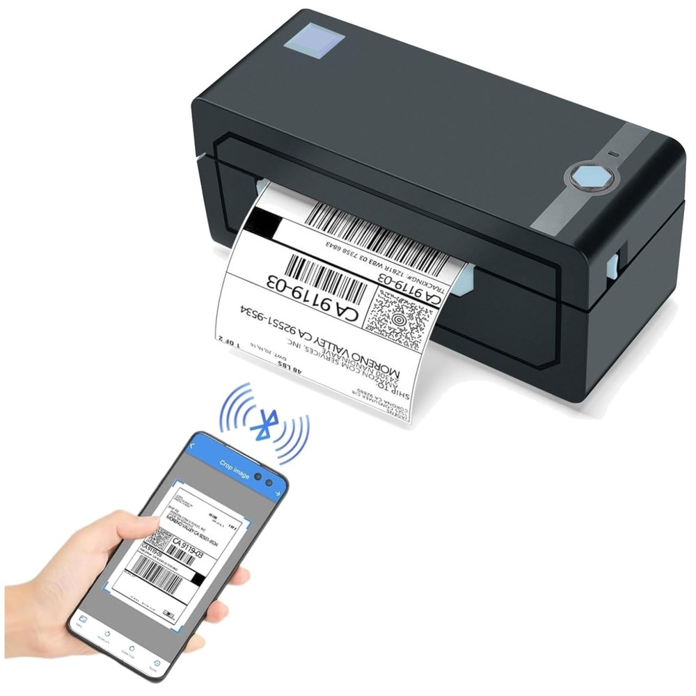 Wireless 4x6 Shipping Label Printer - iOS Android Compatible