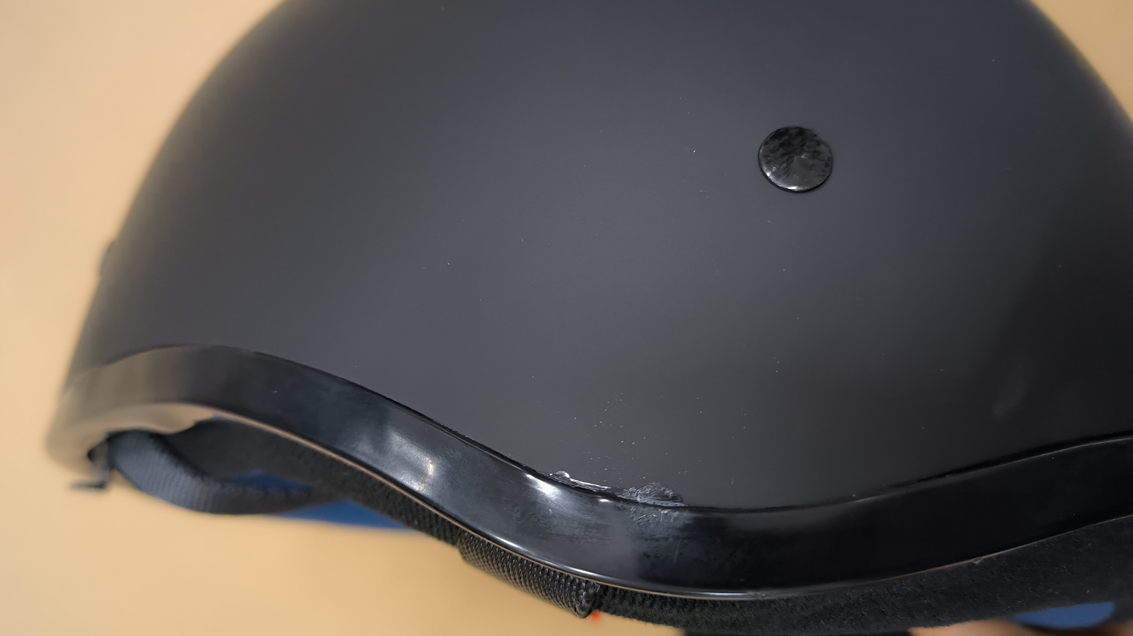 ILM Refurbished Black Motorcycle Vintage Half Helmet Open Face Sun Visor DOT