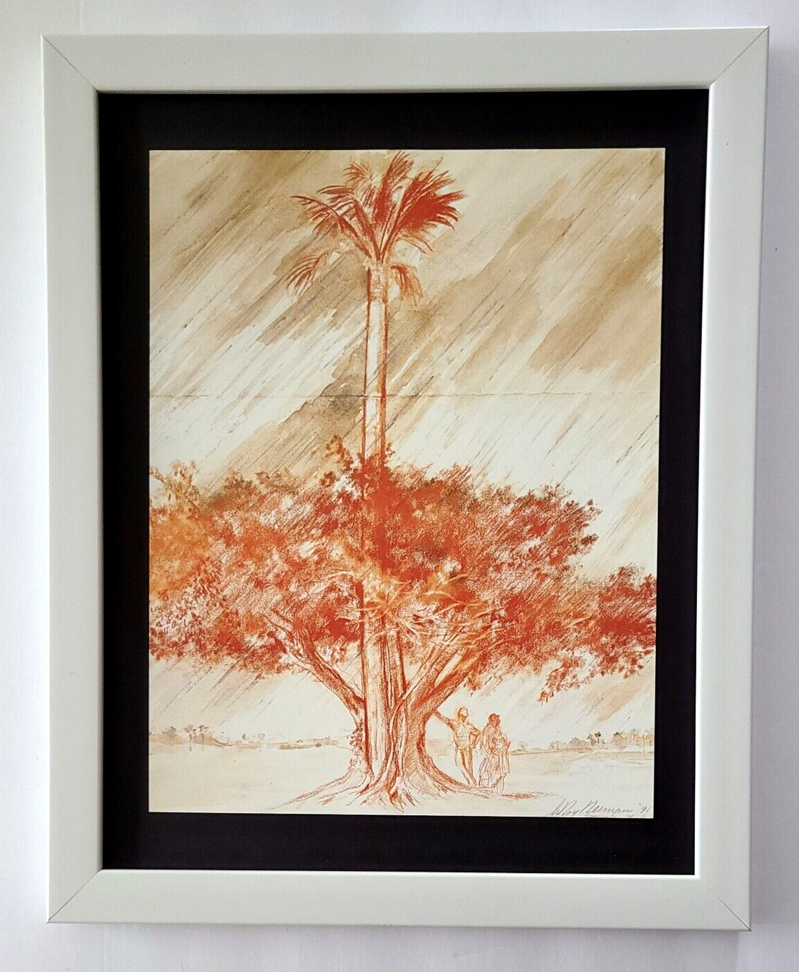 LEROY NEIMAN +  SEMINOLE GOLF + CIRCA 1990'S + SIGNED GOLF PRINT+  FRAMED $