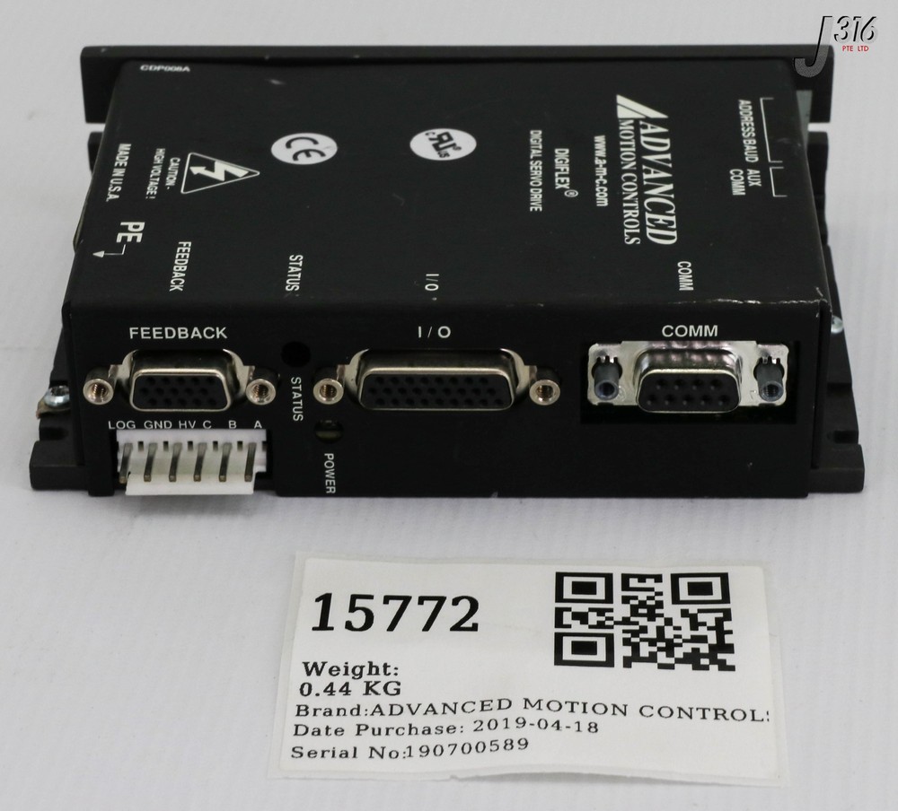 15772 ADVANCED MOTION CTRLS DIGIFLEX DIGI SERVO DRIVE DPRALTE-020B080A-LR2