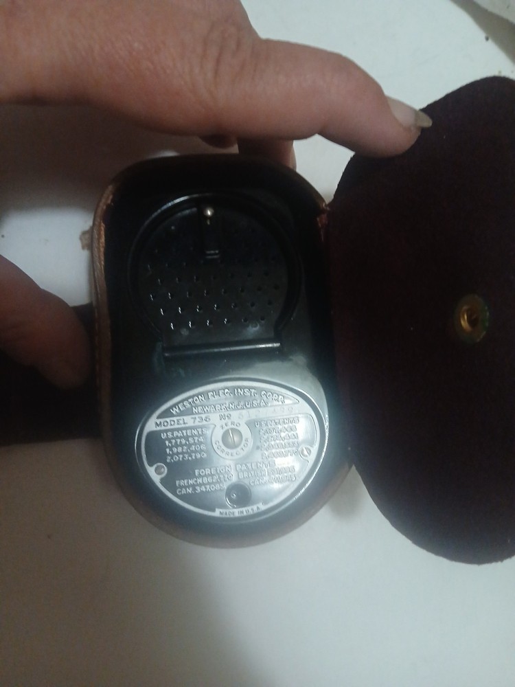 Weston Master II Universal Exposure Meter Model 735 w/ Original Leather Case