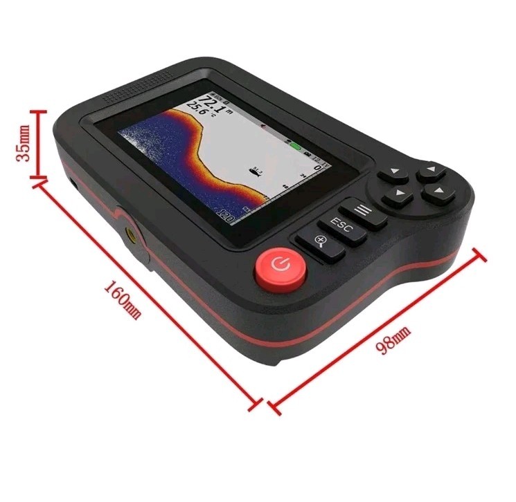 Smart Fish Finder Wireless Sonar Depth Finder Portable LCD for Boat Dock