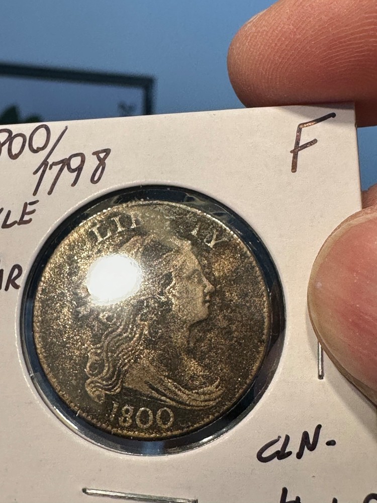 1800/1798 large cent Fine cleaned