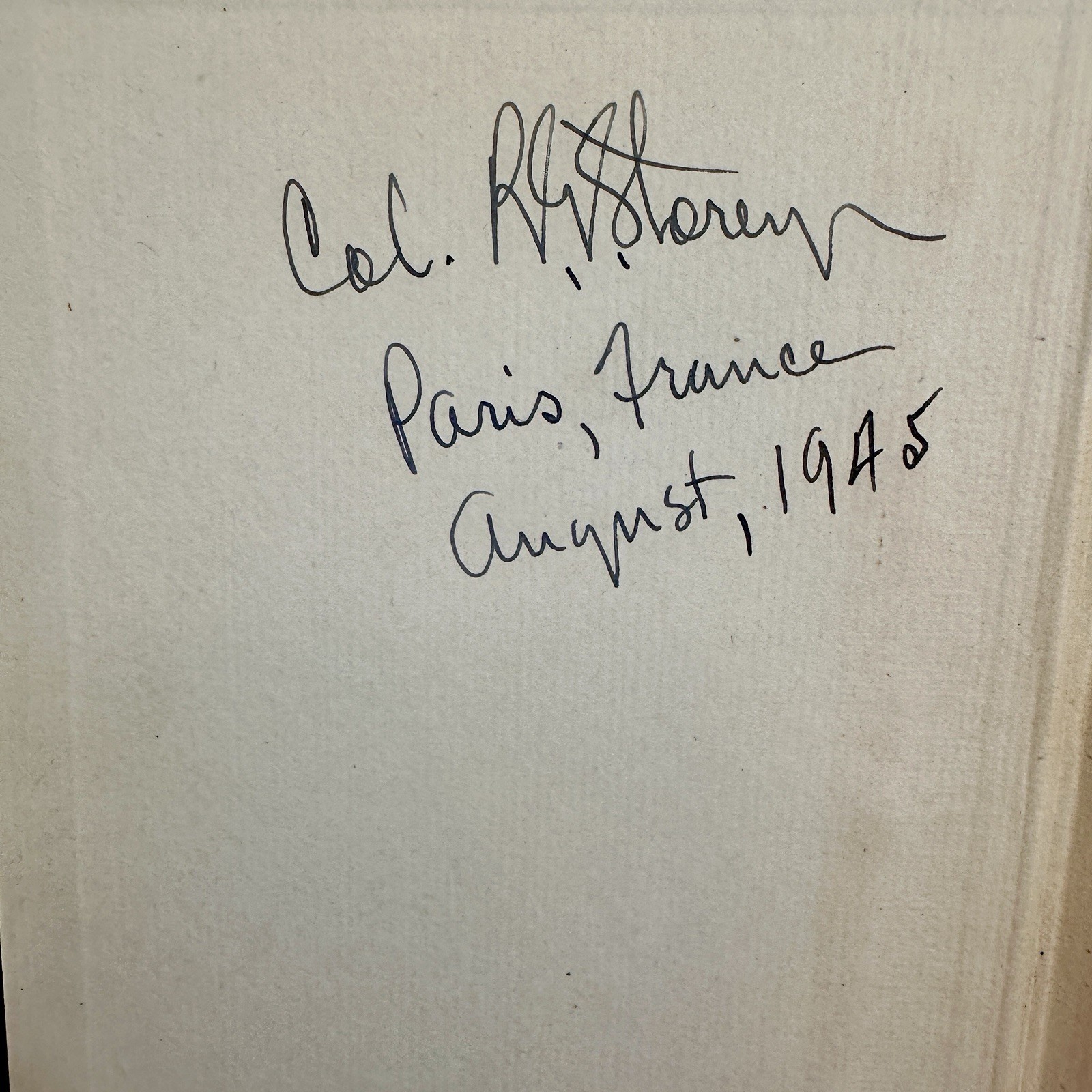 WWII 1941 German Edition - US Colonel Signed War Trophy - Paris 1945 - Gold Leaf