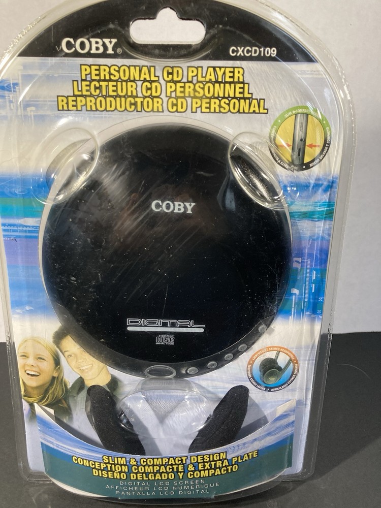 New COBY Portable Personal Compact CD Player Black CX-CD109