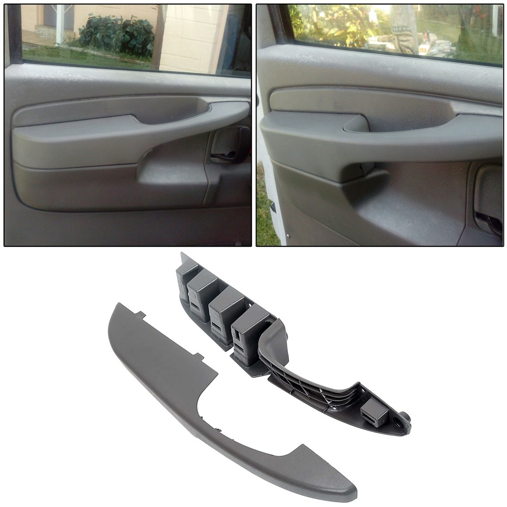 Inner Door Pull Handle For 03-19 Chevy Express GMC Savana Driver Side Armrest