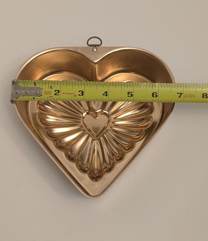 Two Small Heart-shaped Metal Bakeware Pans/Mold