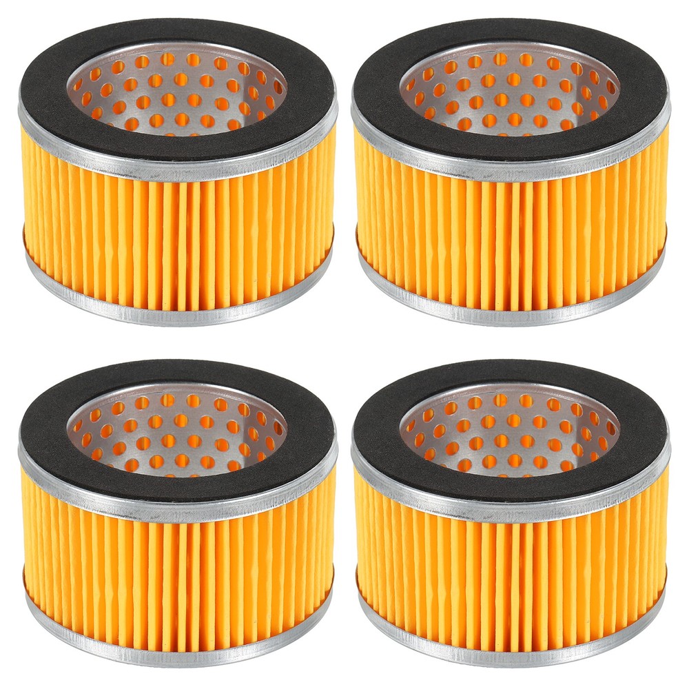 4Pcs 3.2x2 Inch Air Compressor Intake Paper Filter Elements Replacement Yellow