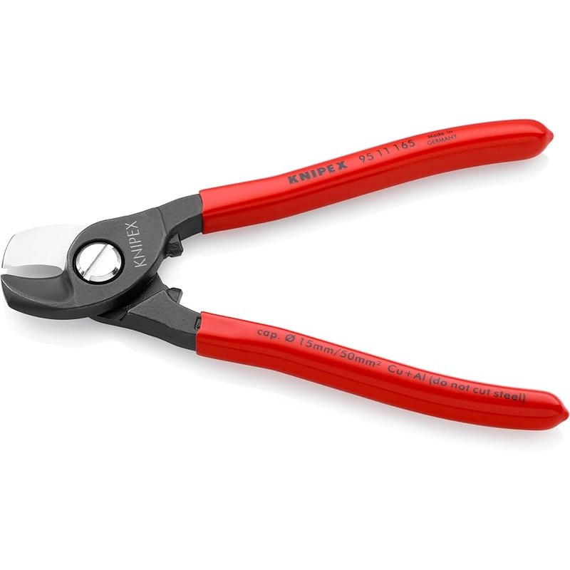 Cable Shears 6-1/2" Precision Blades One Hand Operation Self Locking Tool New