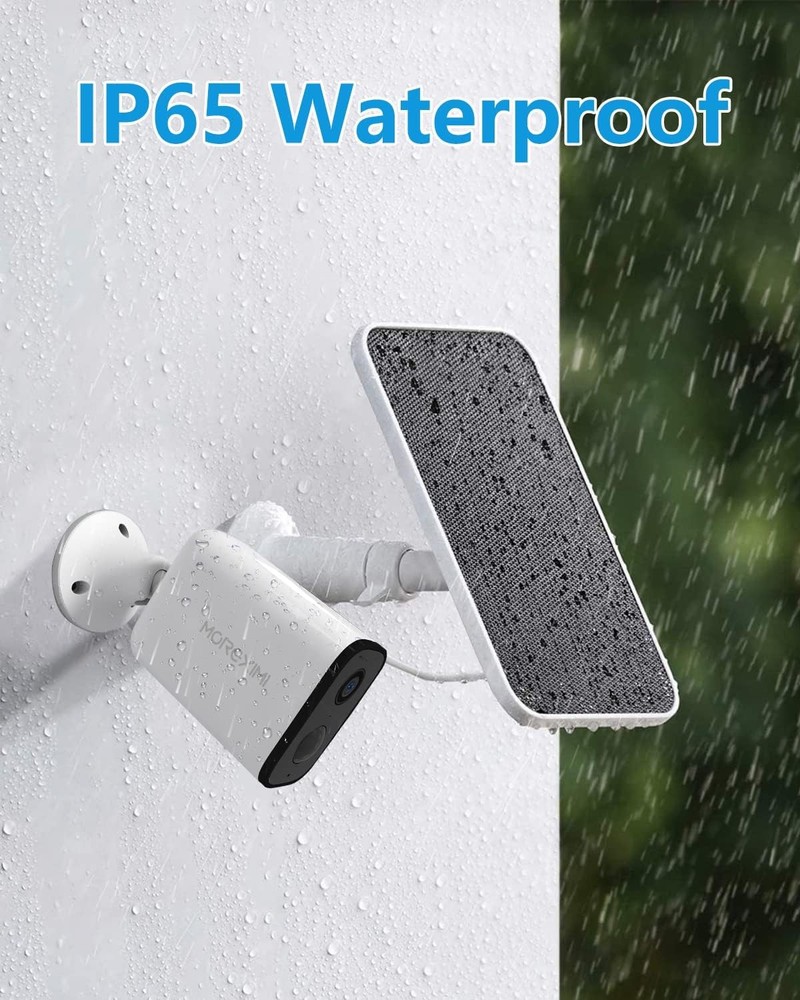 4 Pack 5W Solar Panel for Security Camera USB-C Micro USB IP65 Waterproof Tool