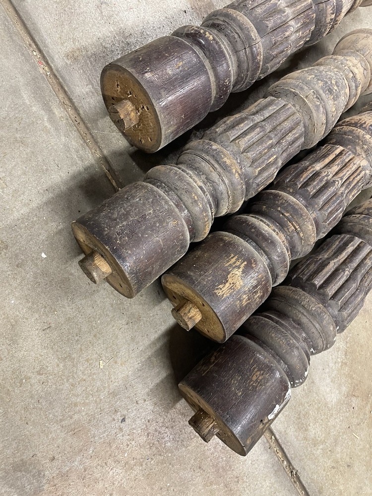 Antique Oak Table Legs