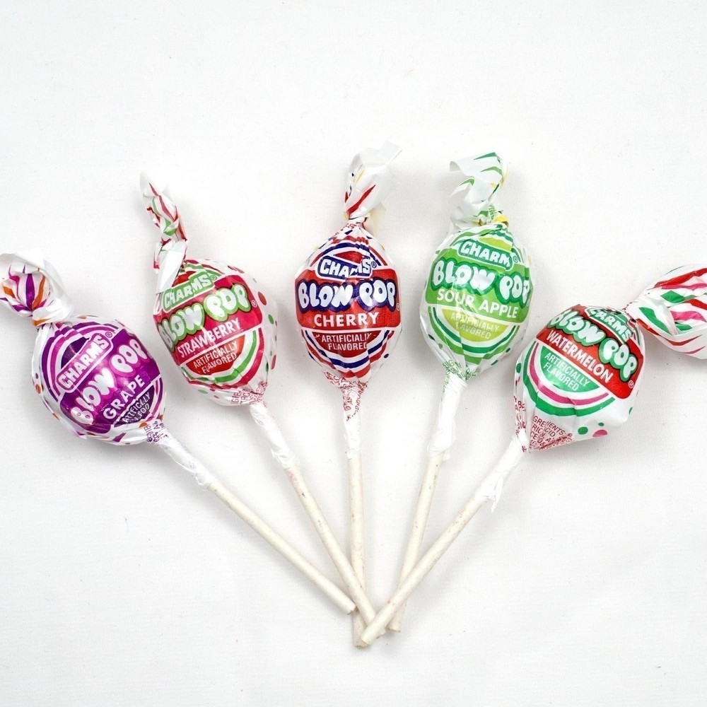Charms Blow Pops, 5lb Bulk Bag (Approx 115), Assorted Fruit Flavored Bubble...