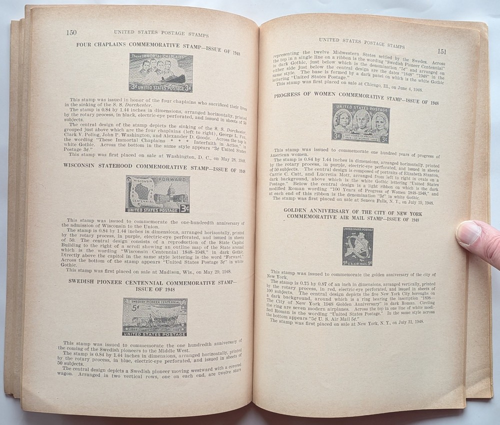Postage Stamps of the United States 1847-1953, Green Softcover Catalog Guide