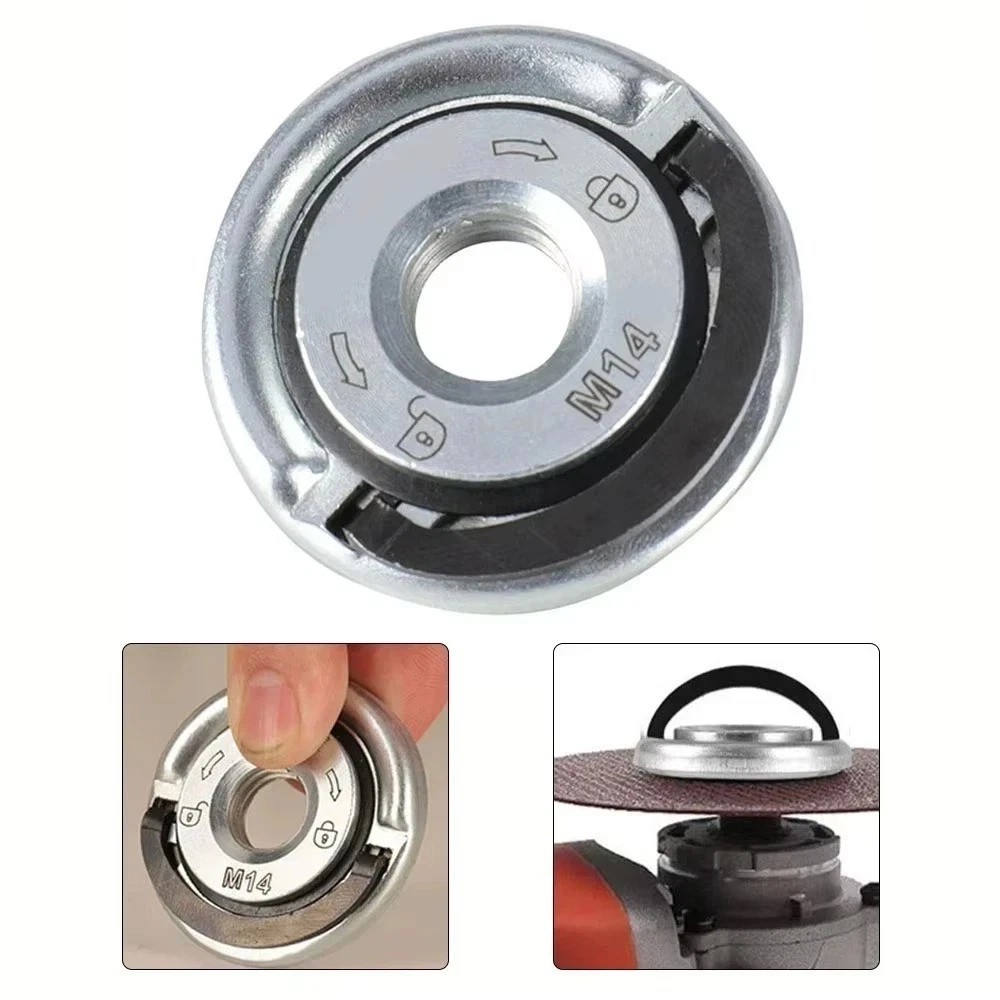 5PCS M14 Angle Grinder Quick Release Self-Locking Grinder Pressing Plate - NEW