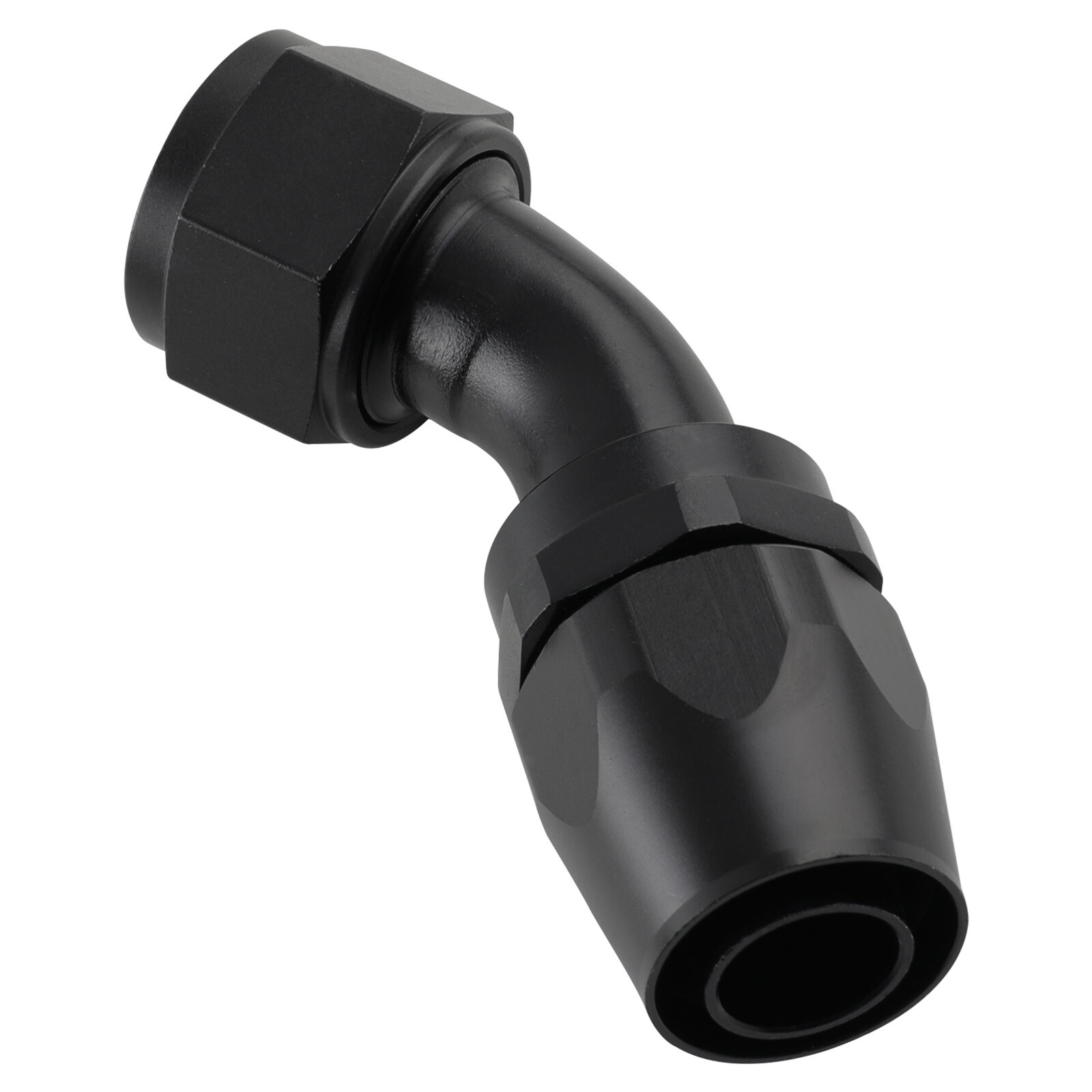 Black AN16 16AN AN-16 Hose Fuel line rubber Nylon braided fuel hoses 90° Safe