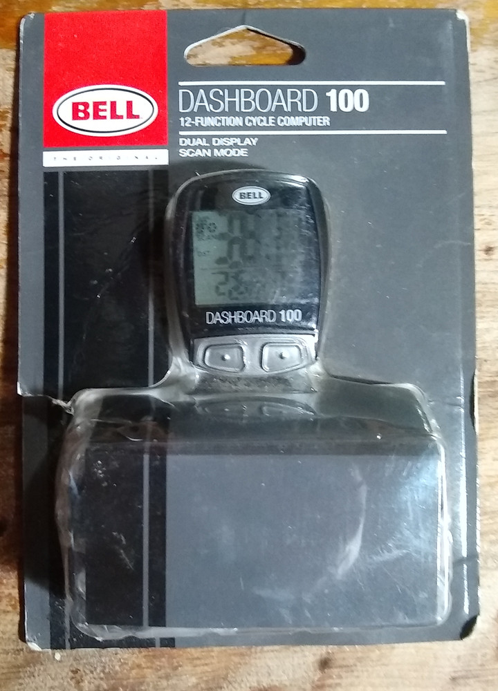 Bell Dashboard 100 12-Function Bicycle Computer Dual Display Scan Mode, New
