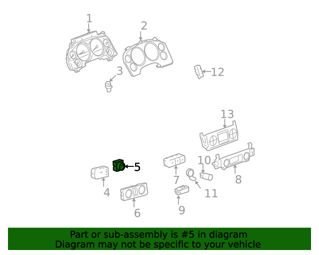 Genuine GM Transfer Case Selector Switch 20860450