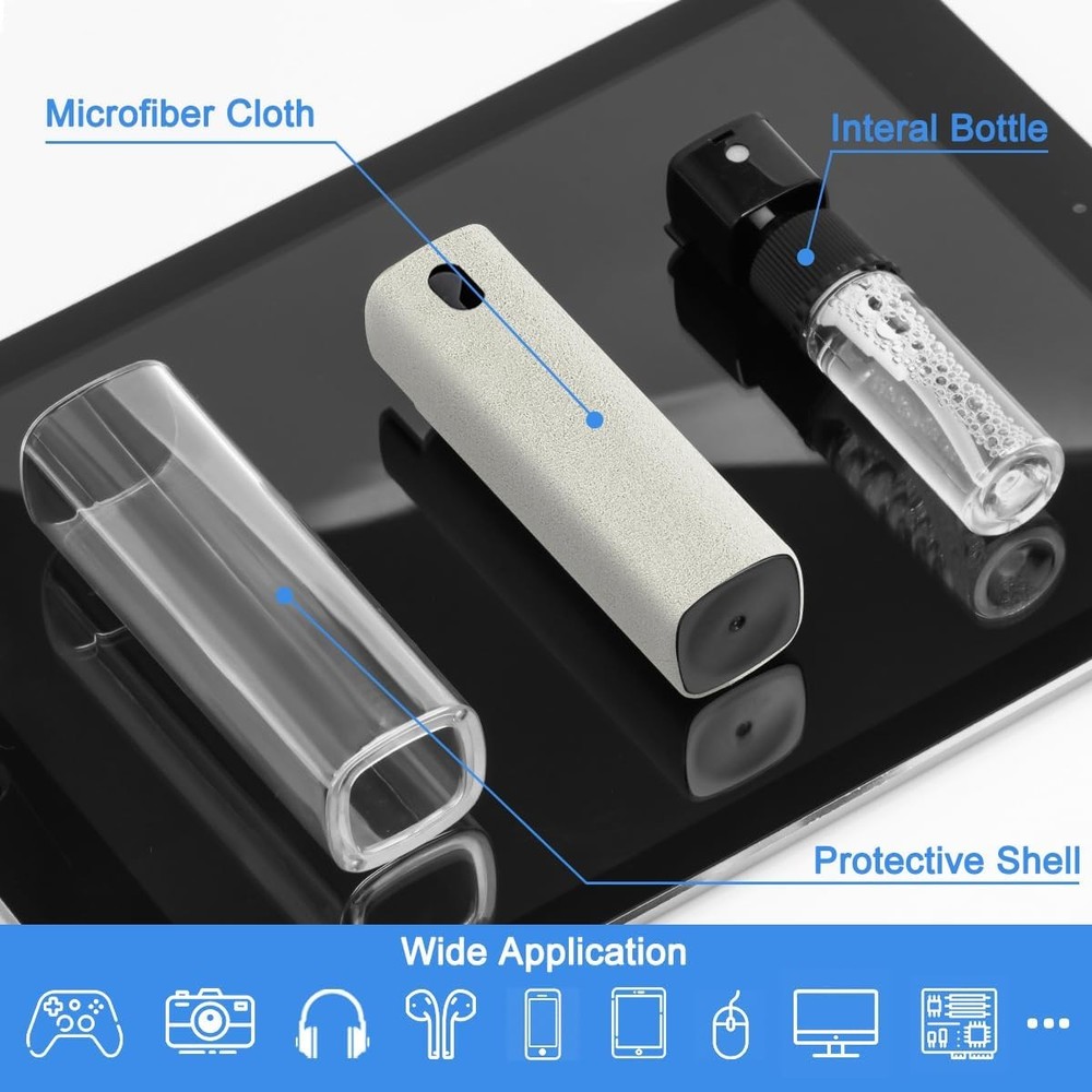 Walrfid Touchscreen Mist Cleaner Spray Kit for Electronics & Eyeglasses
